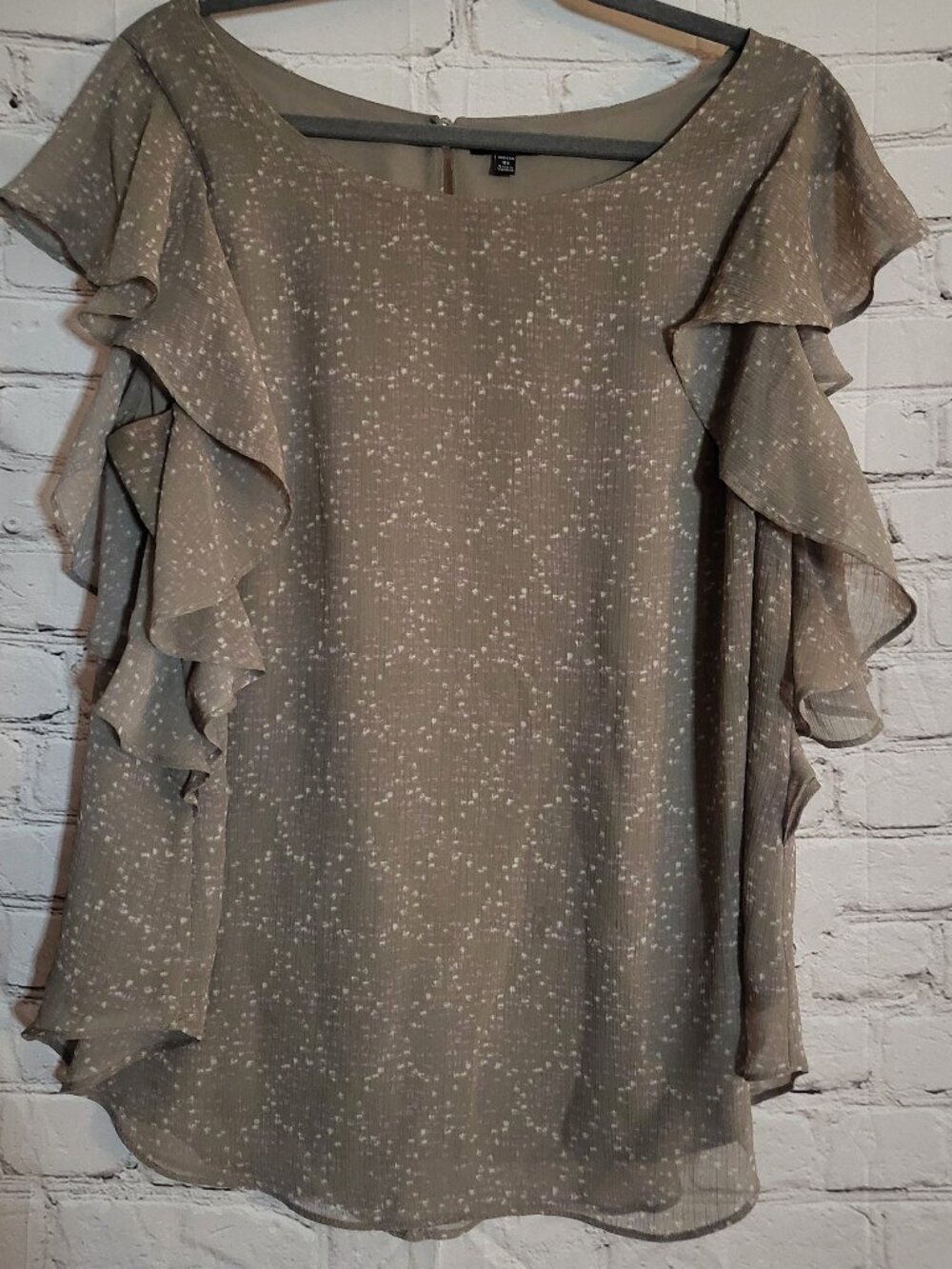 Apt. 9, Size 0X, Taupe/Pink/White